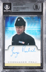 George Roubicek Star Wars Authentic Signed Custom Trading Card BAS Slabbed
