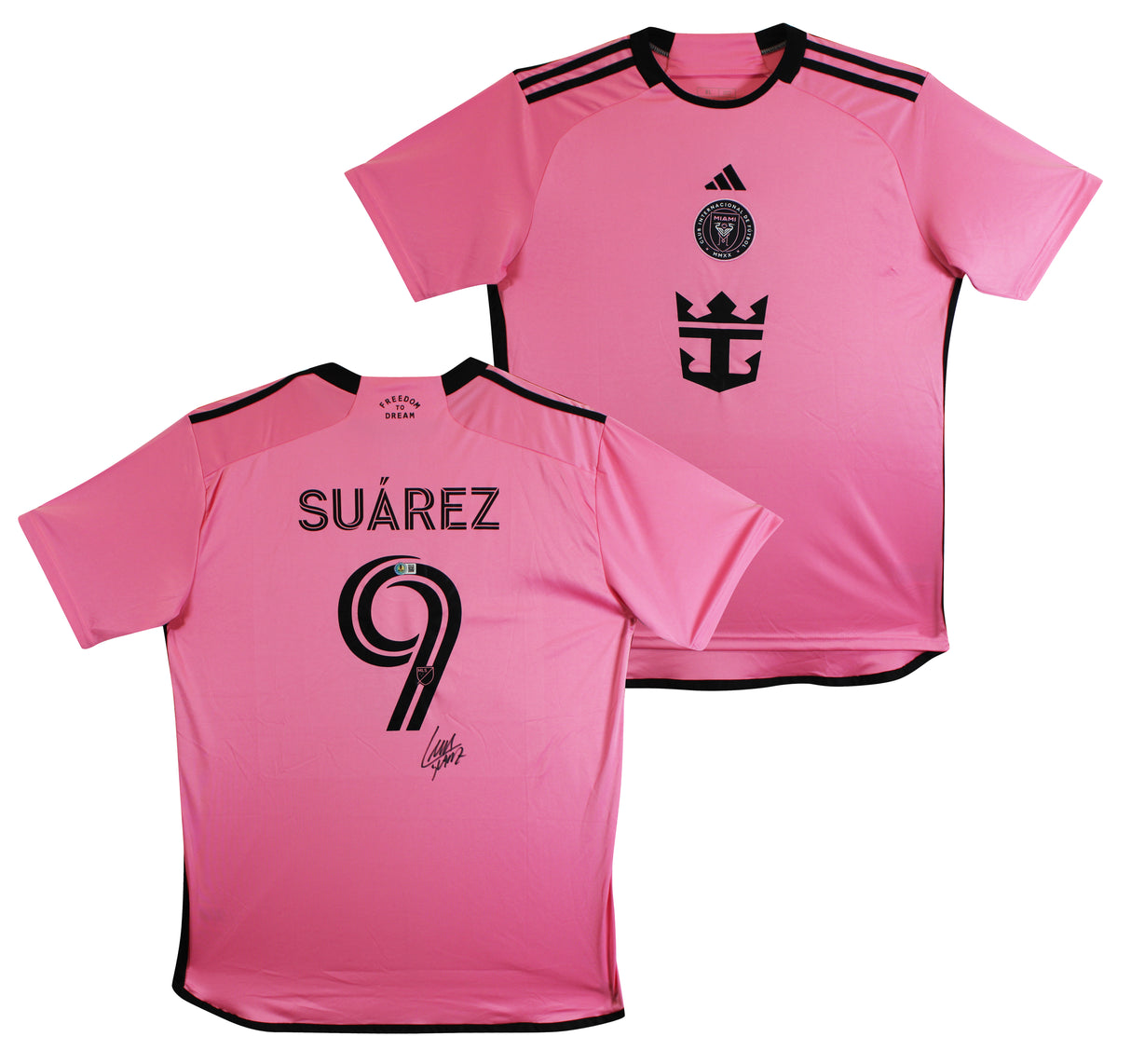 Luis Suarez Inter Miami CF Authentic Signed Pink Adidas Jersey BAS Wit #2W837491
