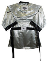 Mike Tyson Authentic Signed Silver Everlast Robe Autographed JSA #AM50035