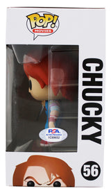 Ed Gale Child's Play 2 Signed Chucky #56 Funko Pop Figure PSA/DNA Itp #1C89652