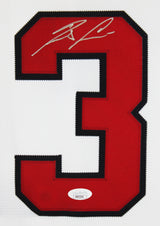 Braves Ronald Acuna Jr. Signed White Majestic Framed Jersey JSA 5