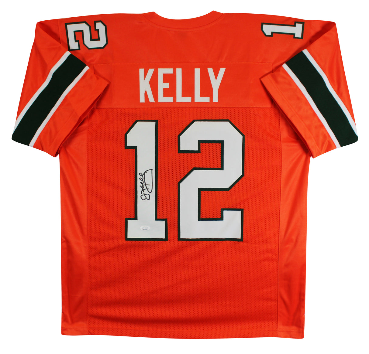 Miami Jim Kelly Authentic Signed Orange Pro Style Jersey JSA Witness #WB353892