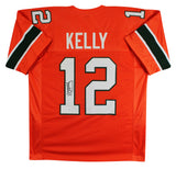 Miami Jim Kelly Authentic Signed Orange Pro Style Jersey JSA Witness #WB353892