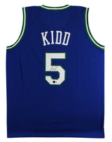 Jason Kidd Authentic Signed Blue Pro Style Jersey BAS Wit #2W241047