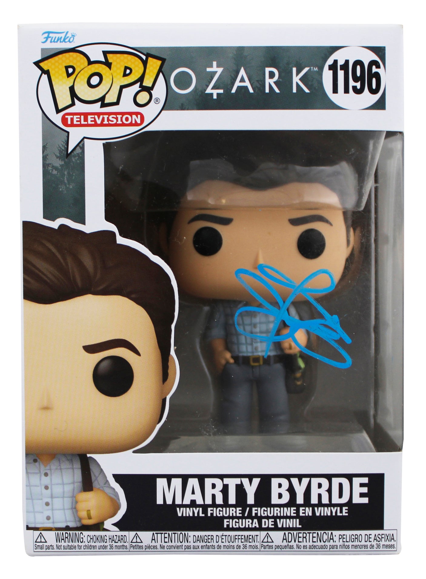Jason Bateman Ozark Signed Marty Byrde #1196 Funko Pop Vinyl Figure JSA #AX81870