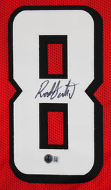 Roddy White Authentic Signed Red Pro Style Jersey Autographed BAS Witnessed