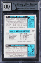 76ers Julius Erving Authentic Signed 1980 Topps #137 Card Auto 10! BAS Slabbed