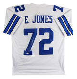 Ed "Too Tall" Jones Signed White Pro Style Jersey BAS Witnessed #4W275399