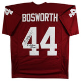 OU Brian Bosworth "85 Nat'l Champs" Signed Maroon Pro Style Jersey JSA #WA841052
