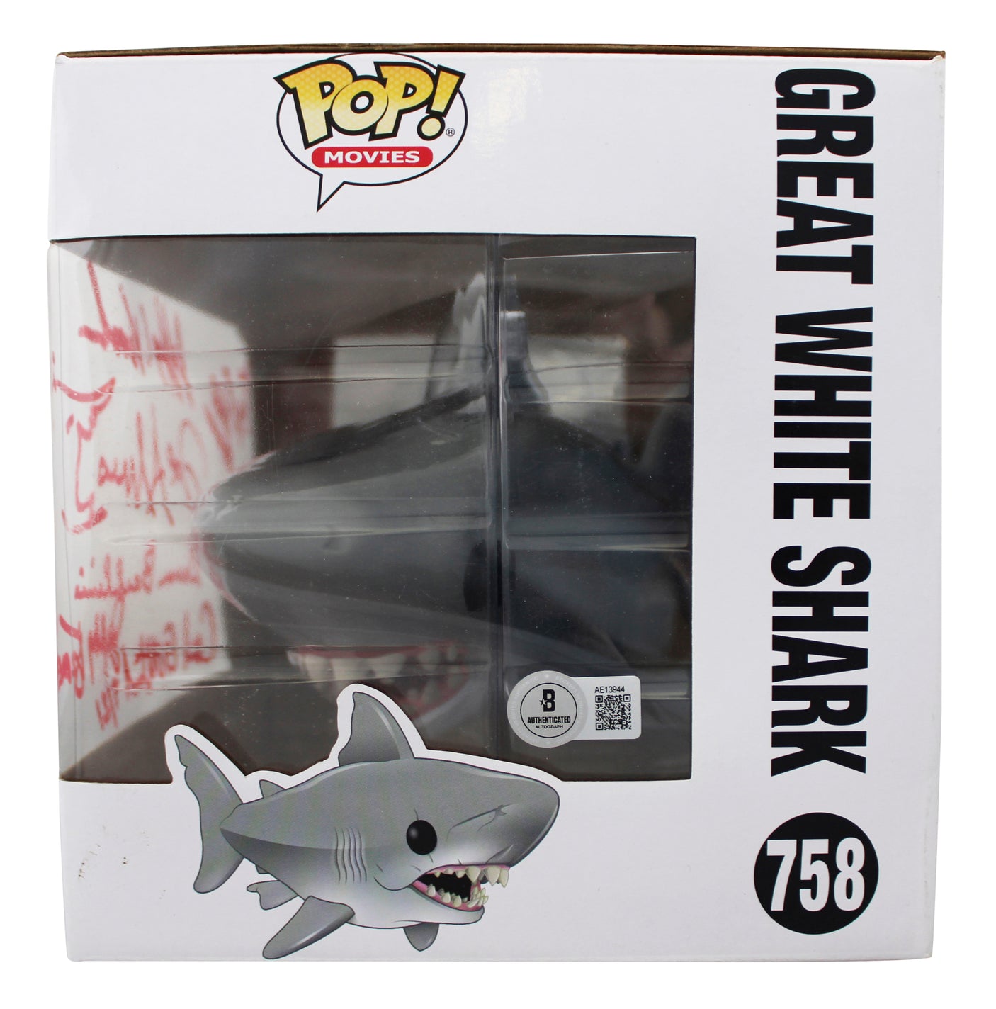 Jaws (8) Gottlieb Backlinie Vorhees +5 Signed #758 Funko Pop Figure BAS #AE13944