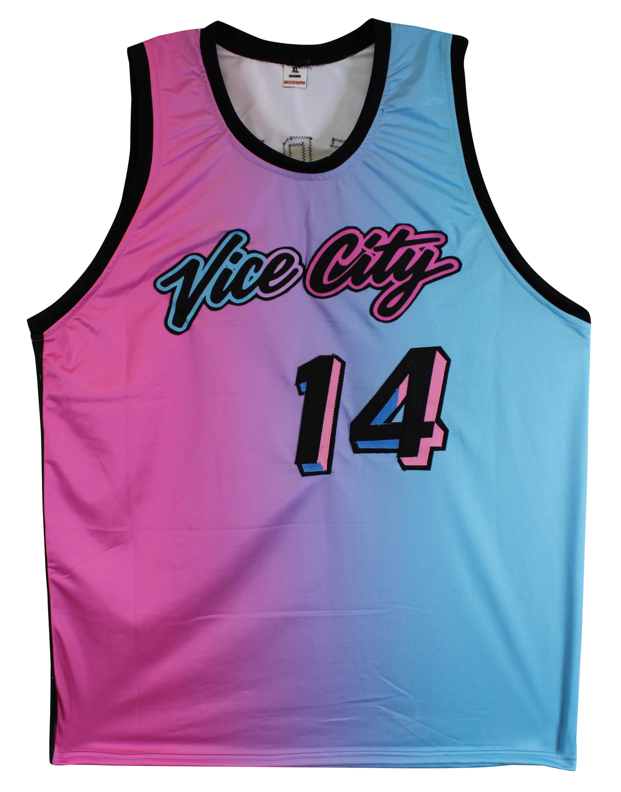 Tyler Herro Authentic Signed Blue & Pink Two Tone Pro Style Jersey BAS Witnessed