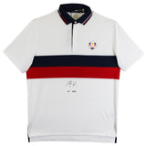 Max Homa Signed White Ralph Lauren 2023 Ryder Cup USA Saturday Polo Shirt UDA