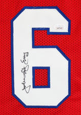 Julius "Dr. J" Erving Authentic Signed Red Pro Style Jersey JSA #WA773430