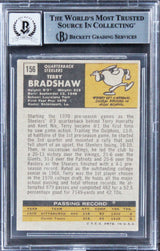 Steelers Terry Bradshaw Authentic Signed 1971 Topps #156 Card Auto 10 BAS Slab 3