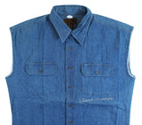 Chuck Norris Walker, Texas Ranger Authentic Signed Denim Vest JSA #WA534739