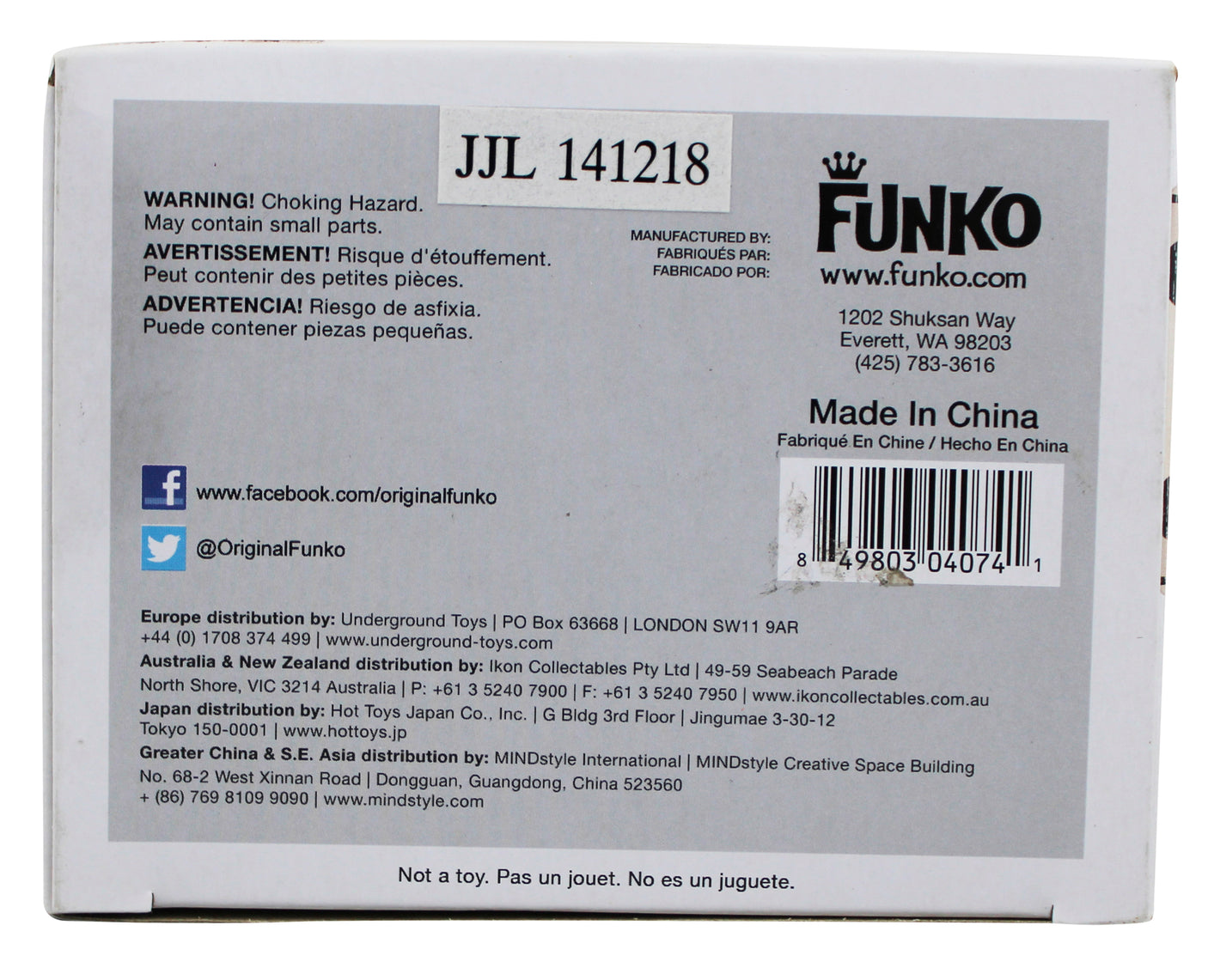 John Bradley-West Game of Thrones Signed Samwell #27 Funko Pop Vinyl Figure BAS