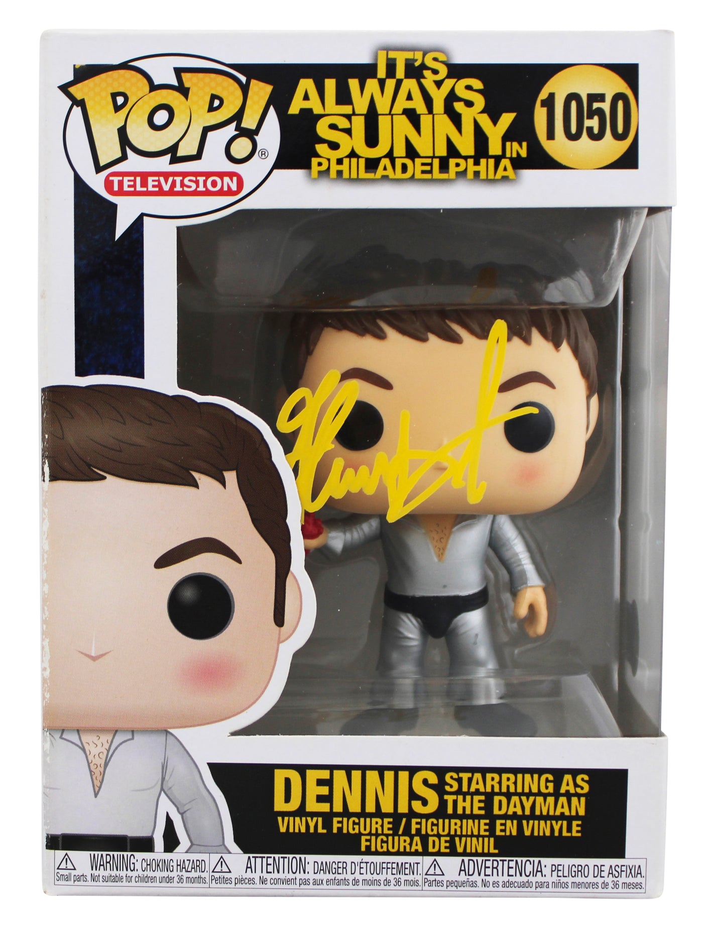 Glenn Howerton It's Always Sunny Signed Dennis #1050 Funko Pop Vinyl Figure BAS