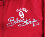 Oklahoma Bob Stoops Signed Maroon Champion Windbreaker BAS Witnessed #2W701839