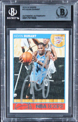 Thunder Kevin Durant Authentic Signed 2013 Hoops #73 Card BAS Slabbed