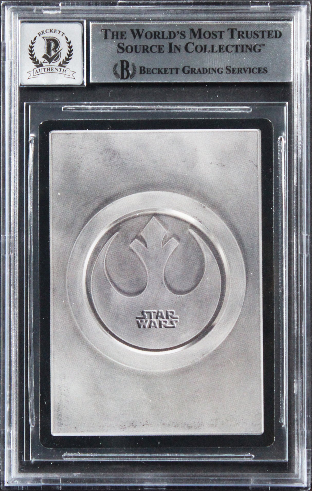 (3) Huston +2 Signed 1997 Star Wars Dagobah #34 Card Auto Grade 10! BAS Slabbed