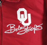 Oklahoma Bob Stoops Signed Maroon Gill Sports Windbreaker BAS Wit #2W701841