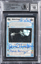 (3) Huston +2 Signed 2000 Star Wars Death Star II #123 Card Auto 10! BAS Slabbed