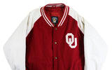 OU Barry Switzer "Boomer Sooner" Signed Maroon Jacket BAS Witnessed #2W088661