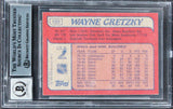 Oilers Wayne Gretzky Authentic Signed 1985 Topps #120 Card Auto 10! BAS Slabbed