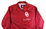 Oklahoma Barry Switzer Signed Maroon G3 Apparel Windbreaker BAS Wit #2W088658