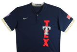 Rangers Jose Adolis Garcia Signed Navy Nike Jersey BAS Witnessed #WR36930