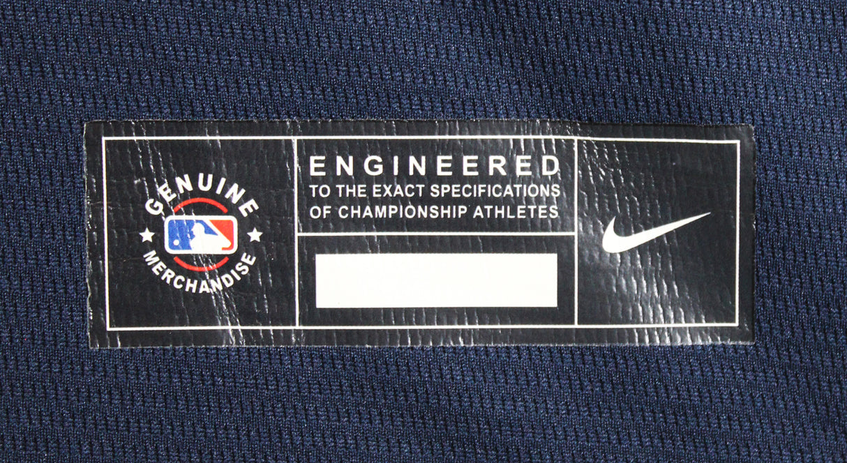 Rangers Jose Adolis Garcia Signed Navy Nike Jersey BAS Witnessed #WR36930