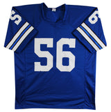 Thomas "Hollywood" Henderson Signed Blue Pro Style Jersey BAS Witness #3W292258