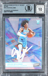 Jalen Williams Signed 2022 Panini POTD Silver #96 RC Card Auto 10! BAS Slabbed