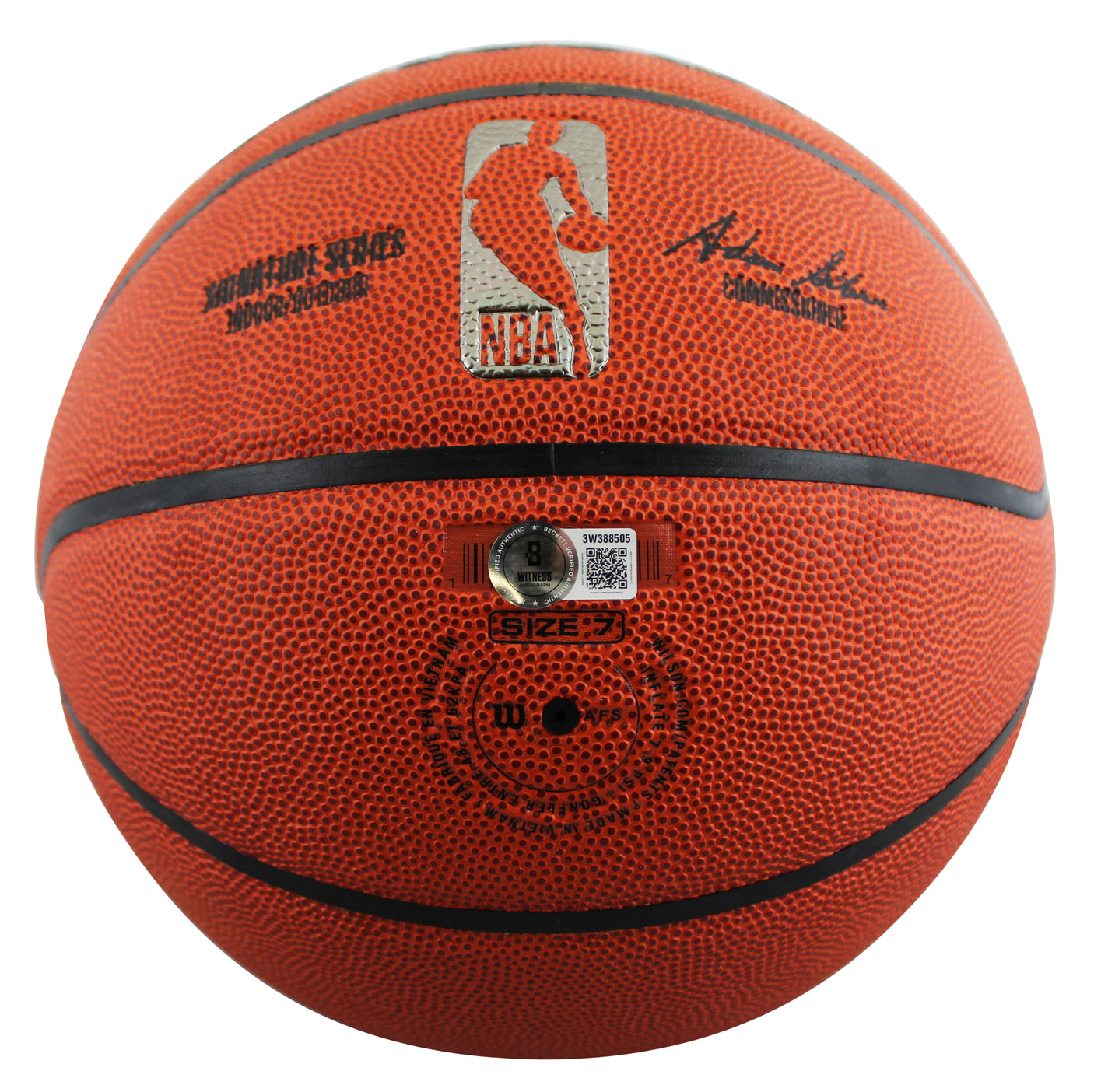 Lakers Shaquille O'Neal Signed Wilson Signature Series Basketball W/ Case BAS W