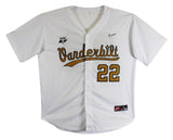 Vanderbilt Jack Leiter Authentic Signed White Nike Jersey BAS #BD27077