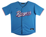 Rangers Marcus Semien Authentic Signed Blue Nike Jersey Autographed BAS #BG43499