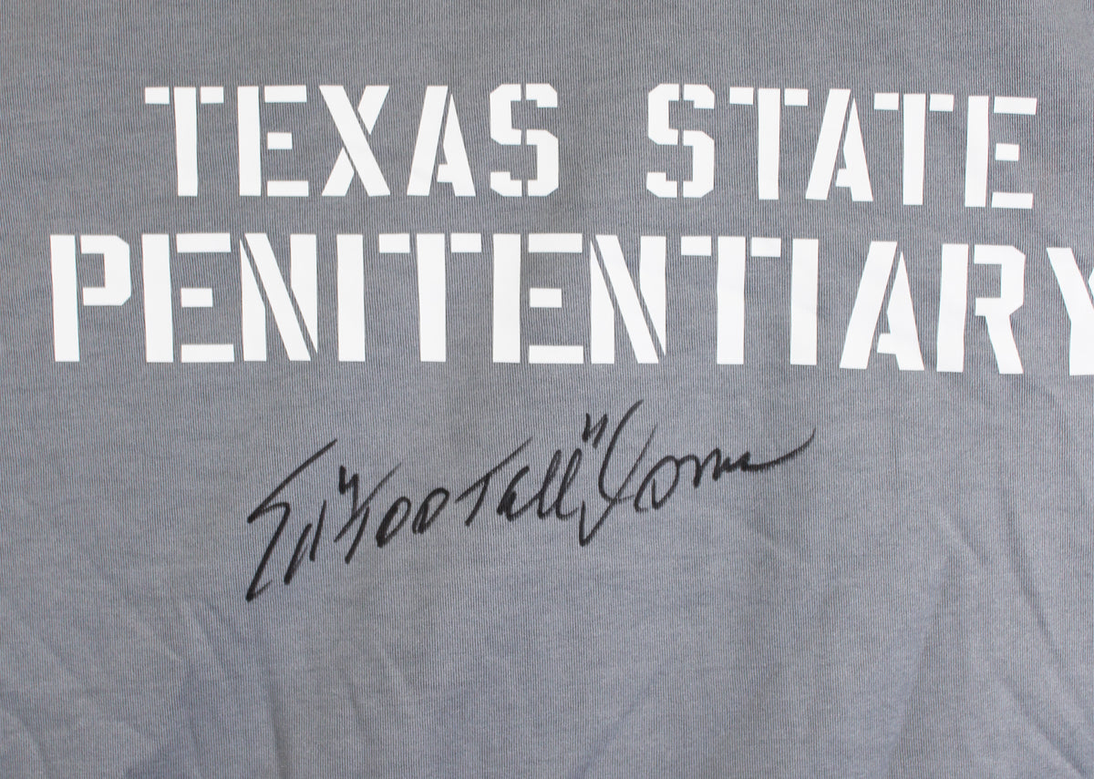 Ed Too Tall Jones Signed Necessary Roughness Texas State Penitentiary Jersey BAS