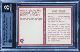 Packers Bart Starr Authentic Signed 1967 Philadelphia #82 Card BAS Slabbed