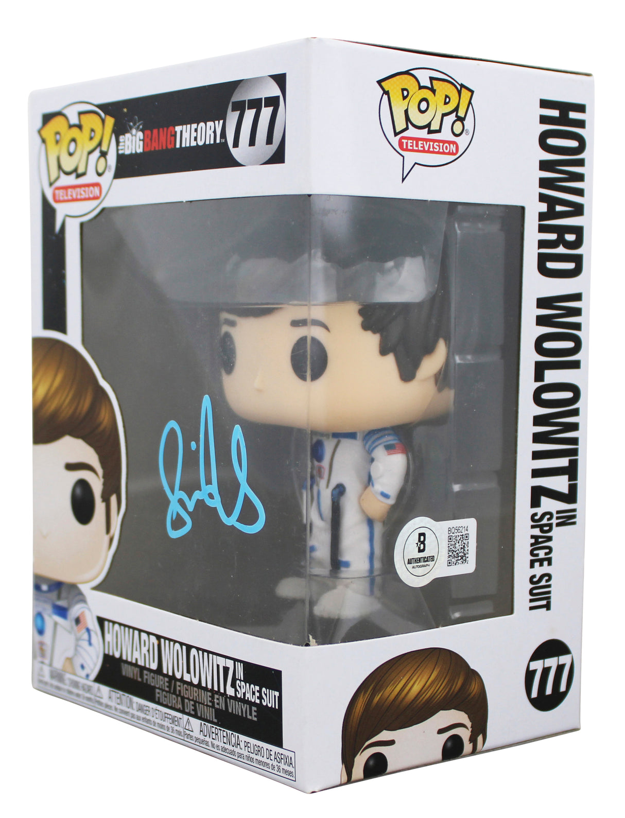 Simon Helberg Big Bang Theory Signed Howard #777 Funko Pop Figure BAS #BQ56214