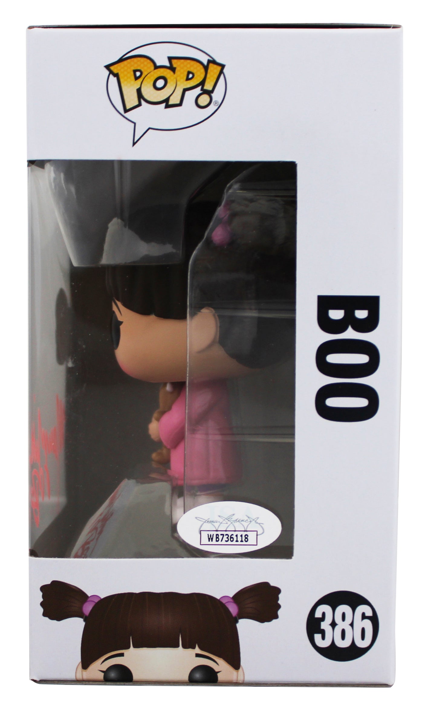 Mary Gibbs Monsters Inc. "Boo" Signed #386 Funko Pop Vinyl Figure JSA #WB736118