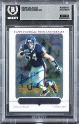 Bears Brian Urlacher Signed 2007 Bowman #199 Card Auto Grade GM 10! BAS Slabbed