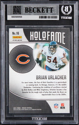 Brian Urlacher Signed 2021 Panini Mosaic Holofame #16 Card Auto 10! BAS Slabbed