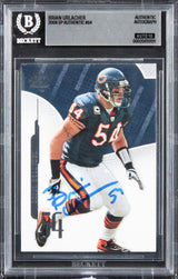 Bears Brian Urlacher Signed 2008 SP Authentic #64 Card Auto GM 10! BAS Slabbed