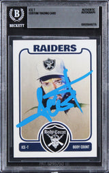 Ice T Body Count Authentic Signed Custom Trading Card BAS Slabbed 11