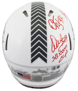 Bucs (5) Lynch, Barber, Alstott +2 Signed STS III F/S Speed Proline Helmet BAS W