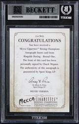 Chuck Wepner Signed 2010 Ringside Boxing #ACW2 Card Auto Grade 10! BAS Slabbed