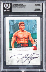 Tommy Morrison Signed 2011 Ringside Boxing #ATM1 Card Auto Grade 10! BAS Slabbed