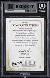 Tommy Morrison Signed 2011 Ringside Boxing #ATM1 Card Auto Grade 10! BAS Slabbed