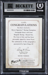 Aaron Pryor Signed 2010 Ringside Boxing #AAP2 Card Auto Grade 10! BAS Slabbed