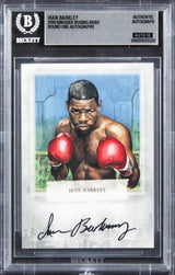 Iran Barkley Signed 2010 Ringside Boxing #AJB2 Card Auto Grade 10! BAS Slabbed